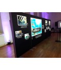 LED Pressewand, inklusive Druck auf Samba Backlit