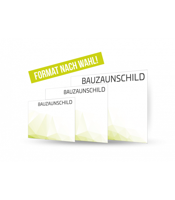 Bauschild individuell