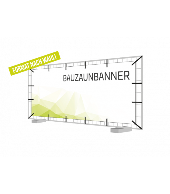 Bauzaunbanner individuelle Größen PVC-Plane