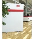 Pressewand mit Logo