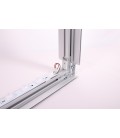 STELLWAND LED einseitig bedruckt 80 mm Gummilippe