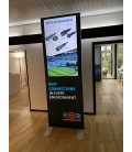 digitale Wartezimmer Wand