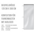 Strassenbanner Fahne mit Ösen alle 50cm