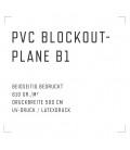 PVC BLOCKOUT PLANE. Beidseitig.