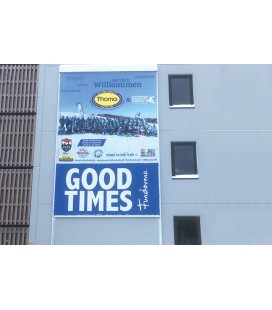 Werbung am Gebäude