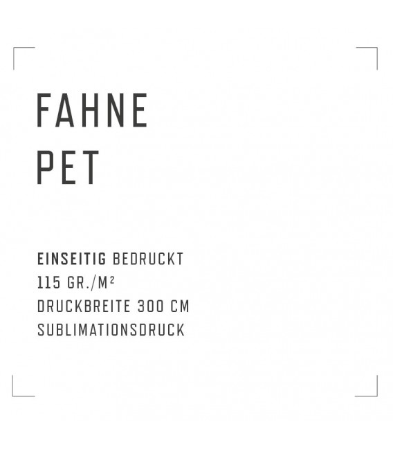 FAHNE aus PET