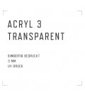 Acryl Transparent 3 mm, UV-DRUCK