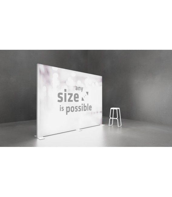 LED Pressewand, inklusive Druck auf Samba Backlit