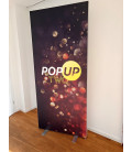 STELLWAND POP UP TWO beidseitig 80 mm Gummilippe