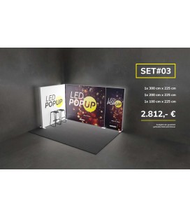 LED POPUP Messestand SET 03