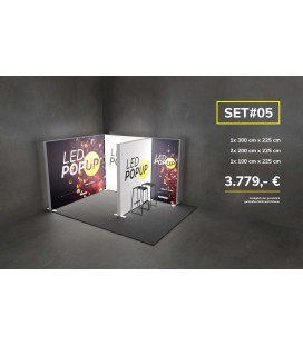 LED POPUP Messestand SET 05