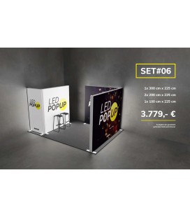 LED POPUP Messestand SET 06