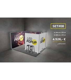 LED POPUP Messestand SET 08