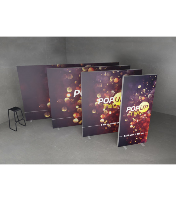 SPONSORENWAND MOBIL 80 mm Gummilippe
